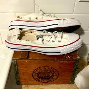 Converse Chuck Taylor All Star Slip-On – Size 8 – [WHITE] – Excellent Condition